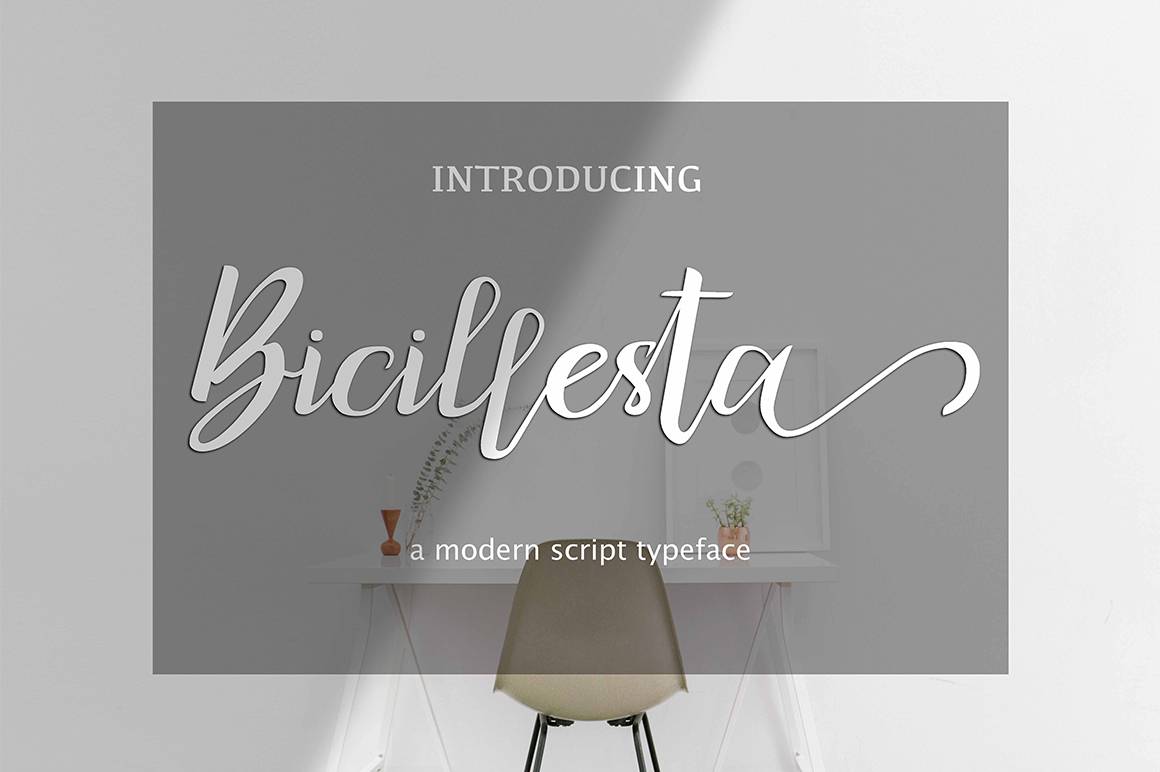 Bicillesta Font sample