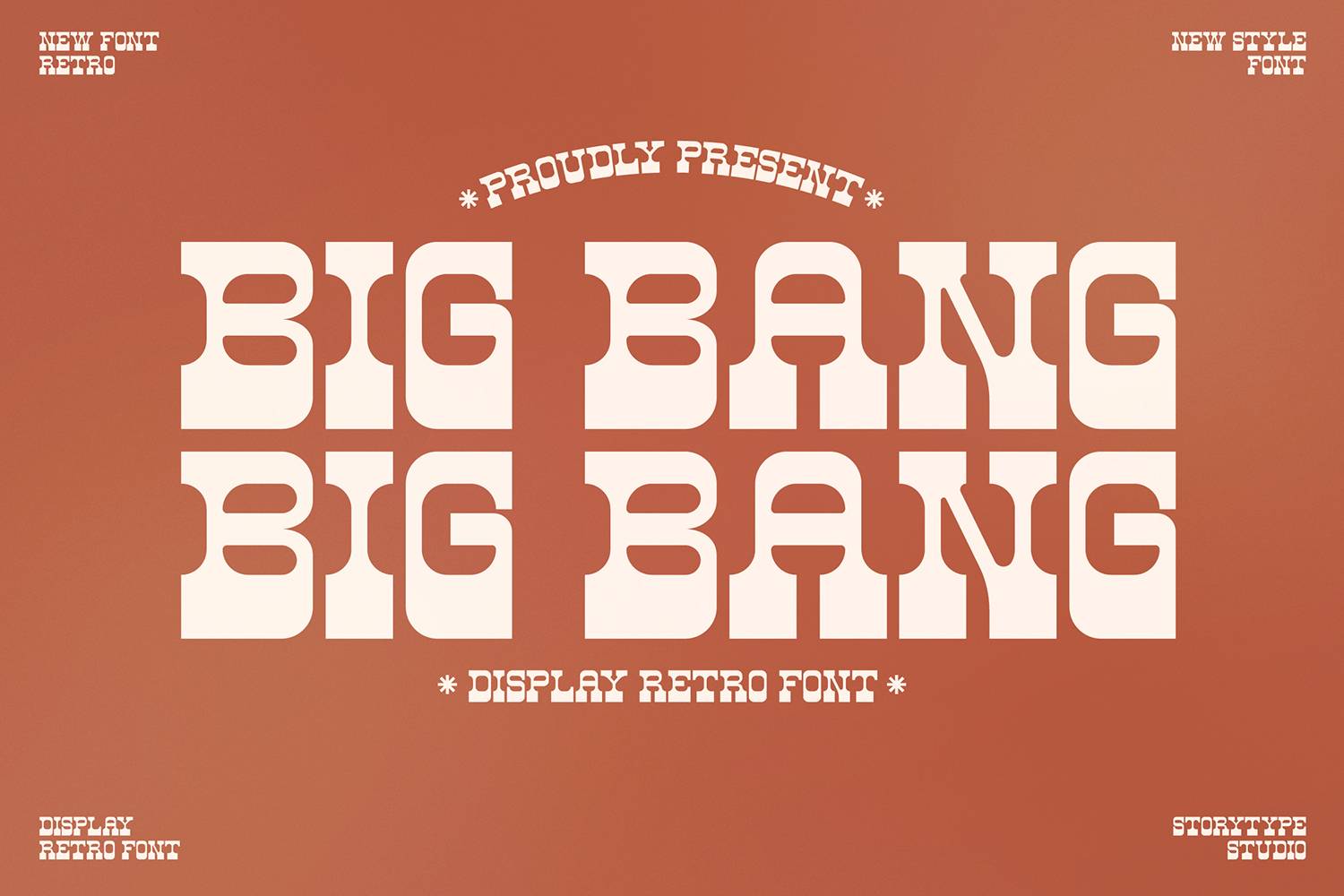 Big Bang Font sample