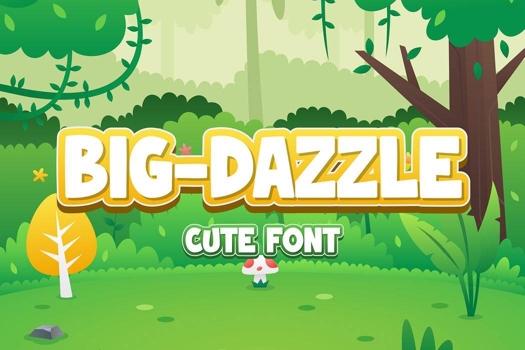 Big Dazzle Font sample