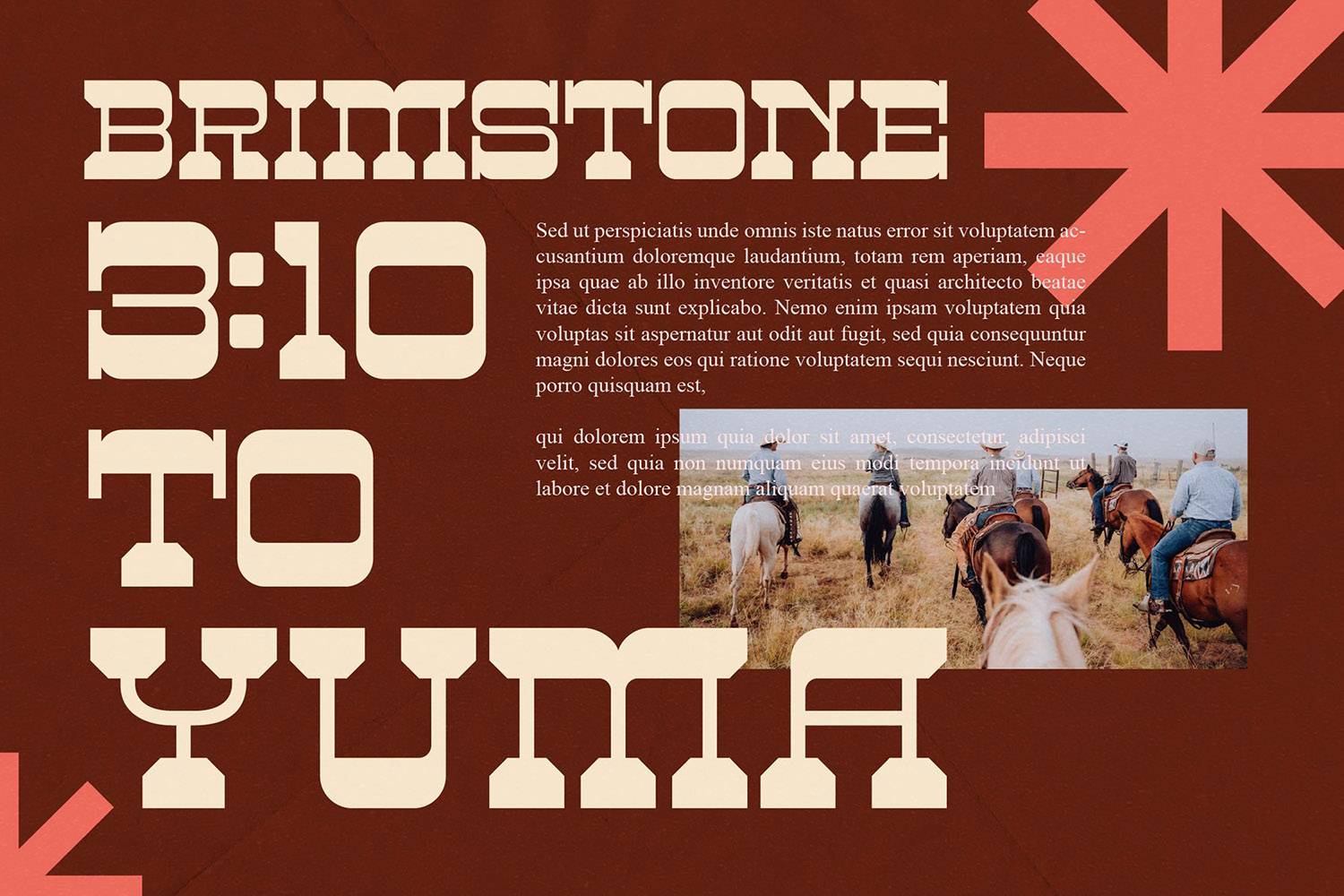Big Rodheo Font sample