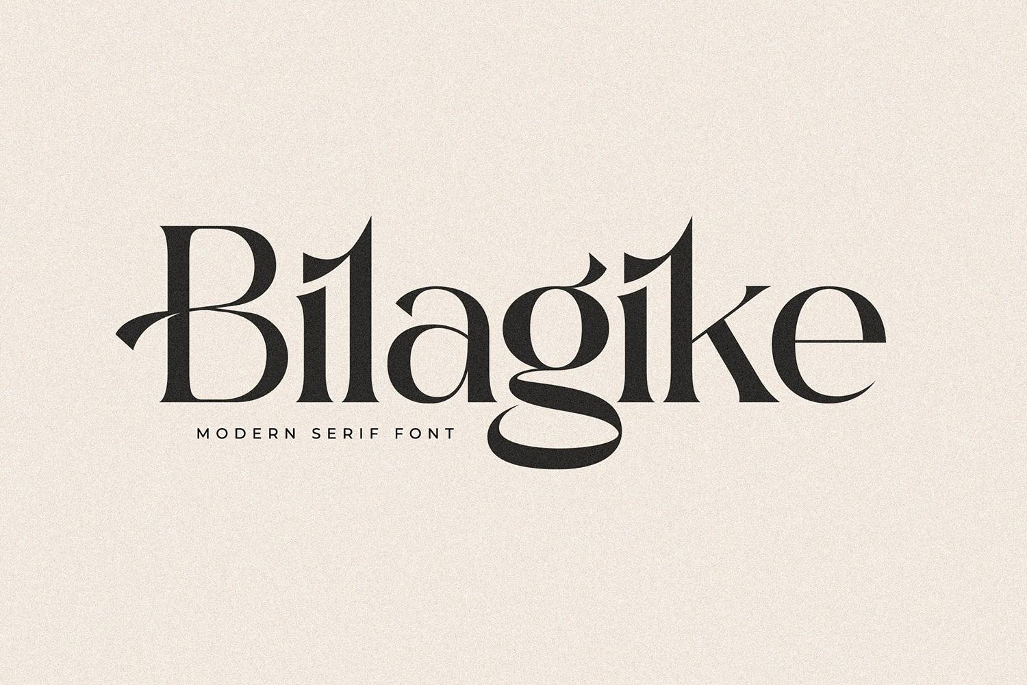 Bilagike Font sample