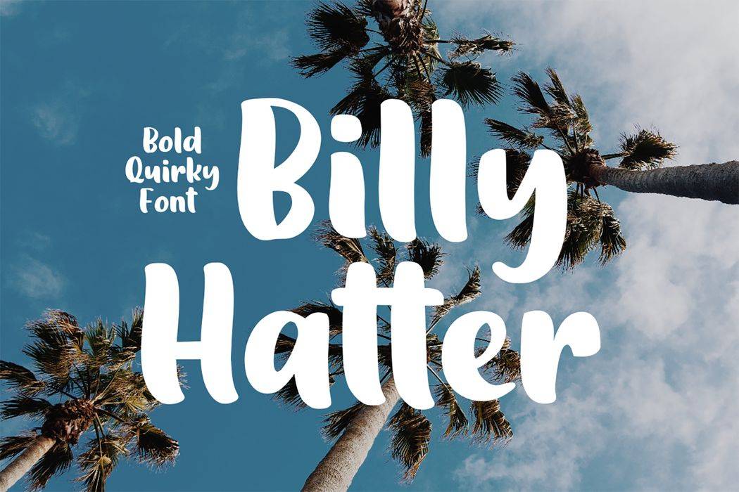 Billy Hatter Font sample