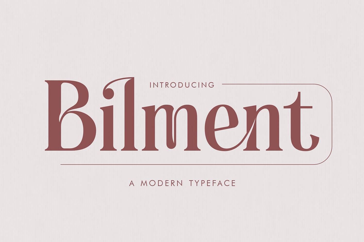 Bilment Font sample