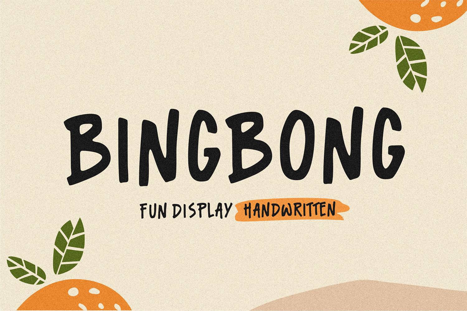 Bingbong Font sample