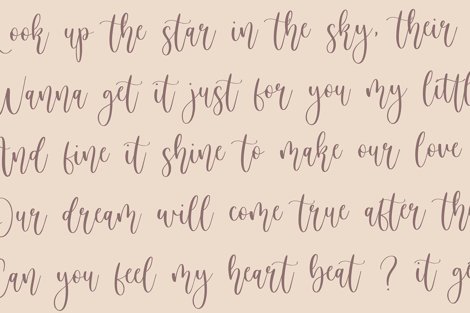 Birdside Font sample
