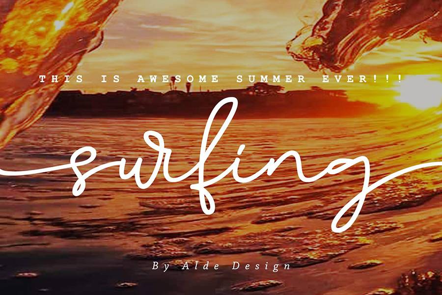 Birmingham Signature Script Font sample