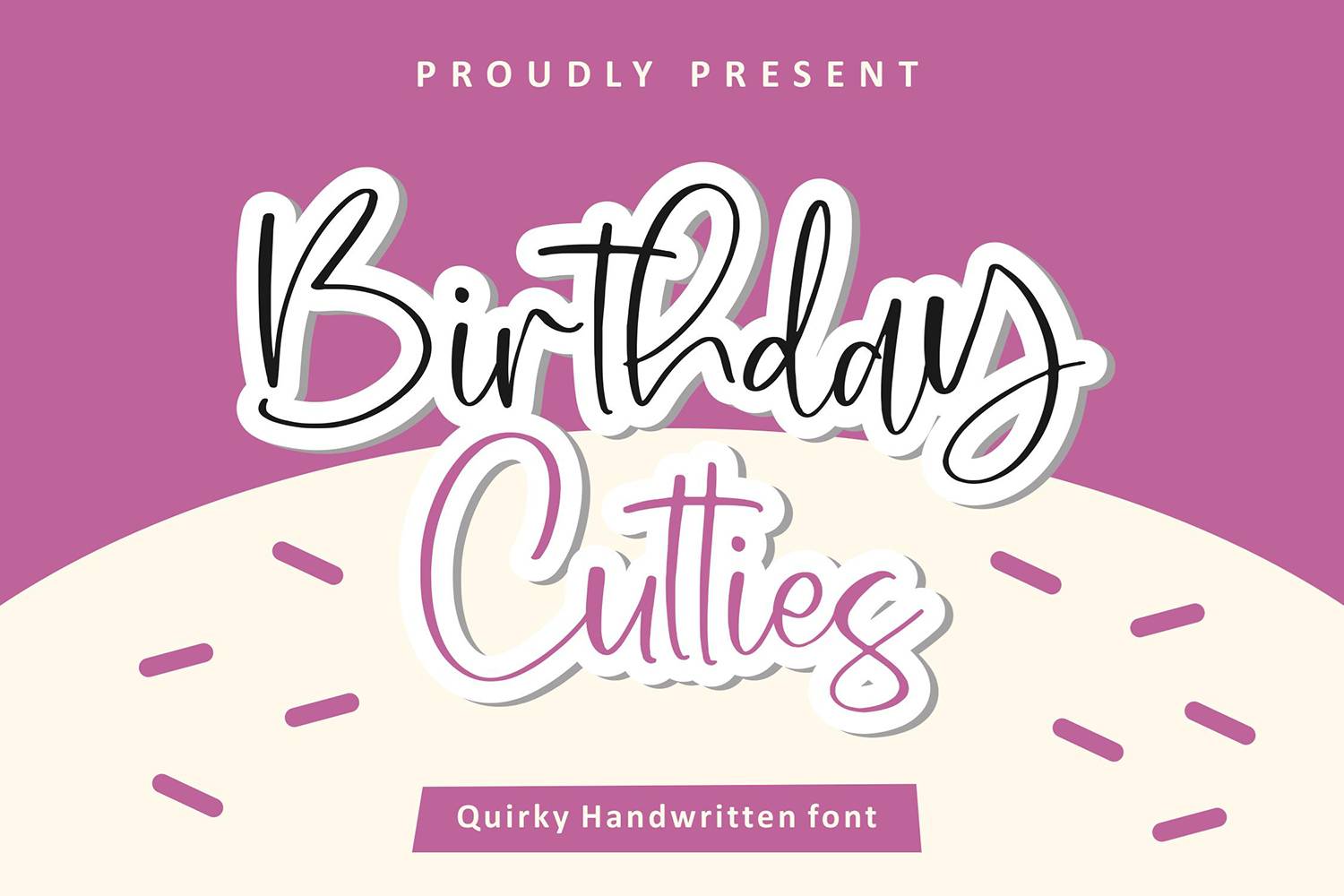 Birthday Cutties Font sample