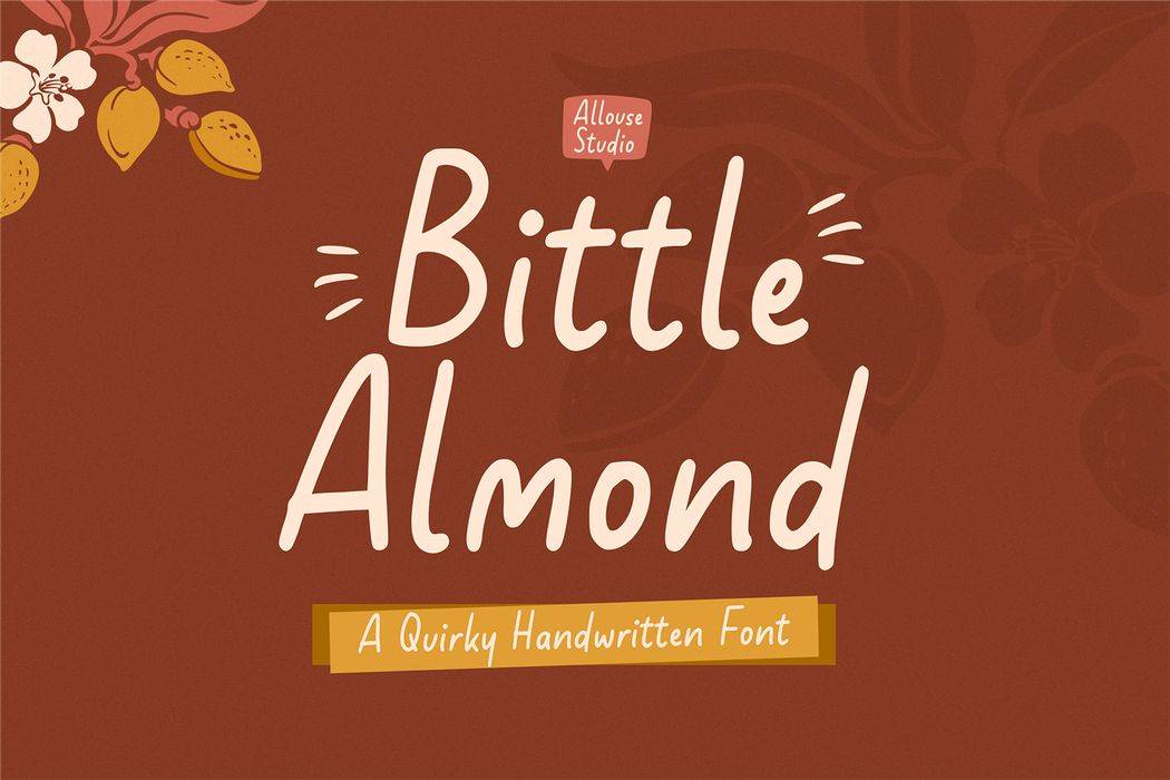 Bittle Almond Font sample