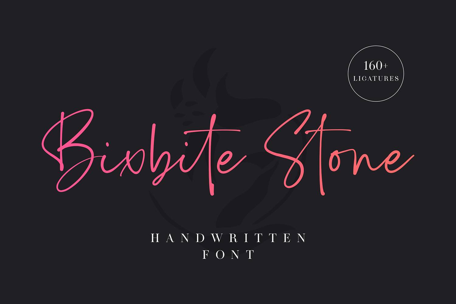 Bixbite Stone Font sample