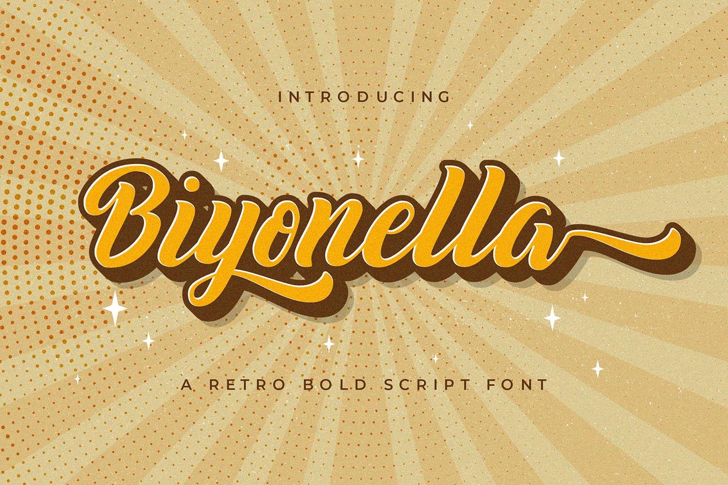 Biyonella Font sample