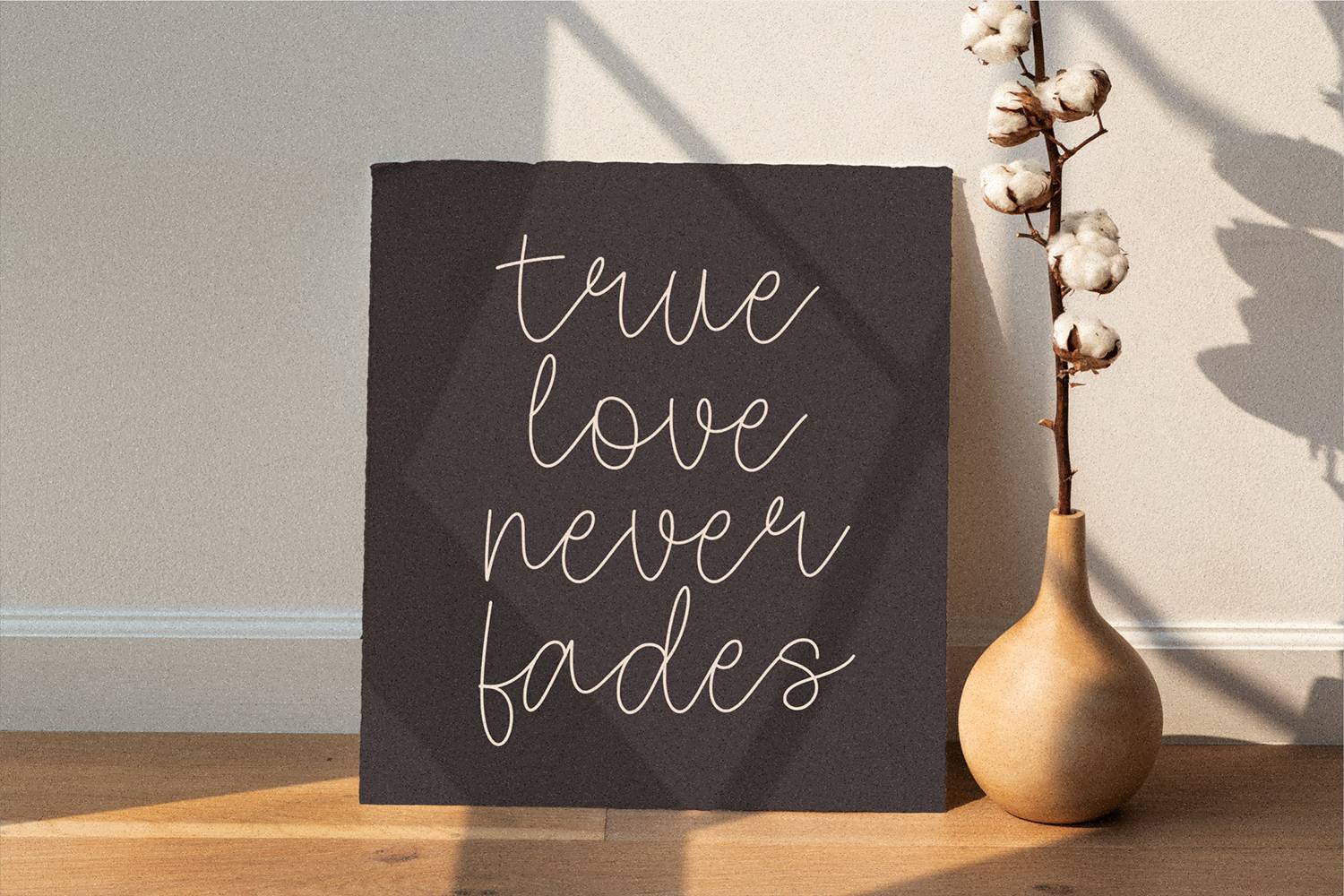 Black Almond Font sample