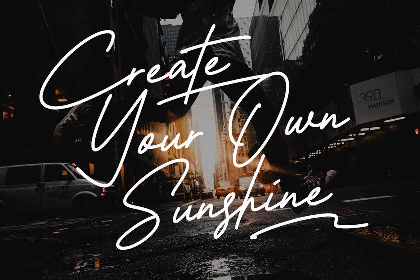 Black Ashpalt Font sample