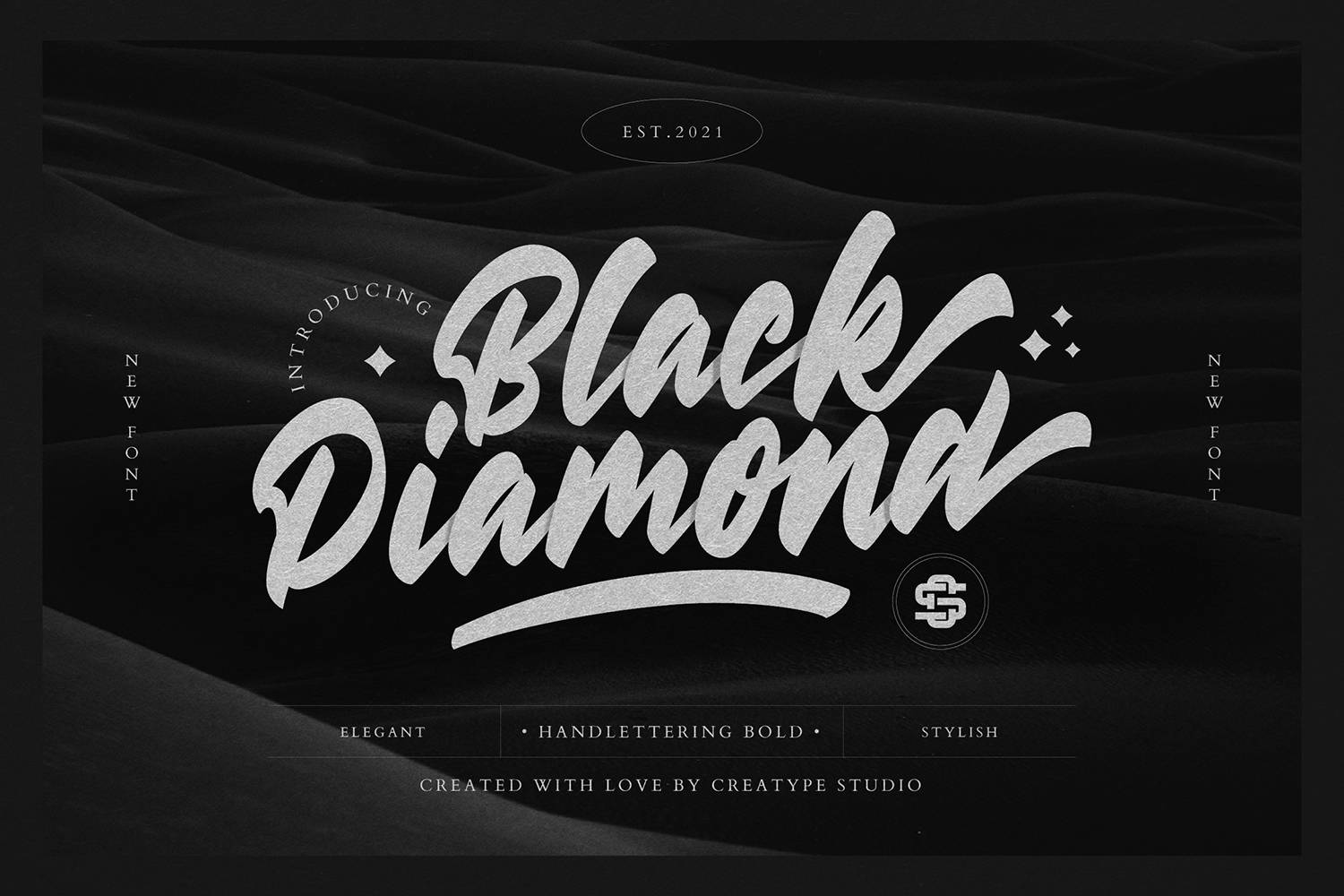 Black Diamond Font sample
