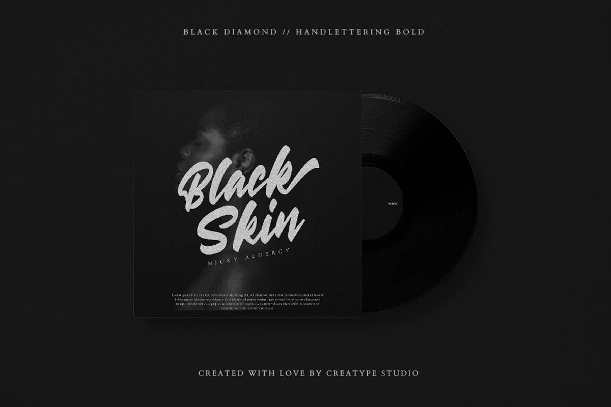 Black Diamond Font sample