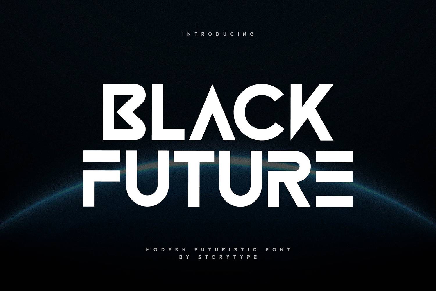 Black Future Font sample