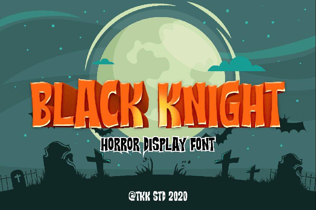 Black Knight Font sample