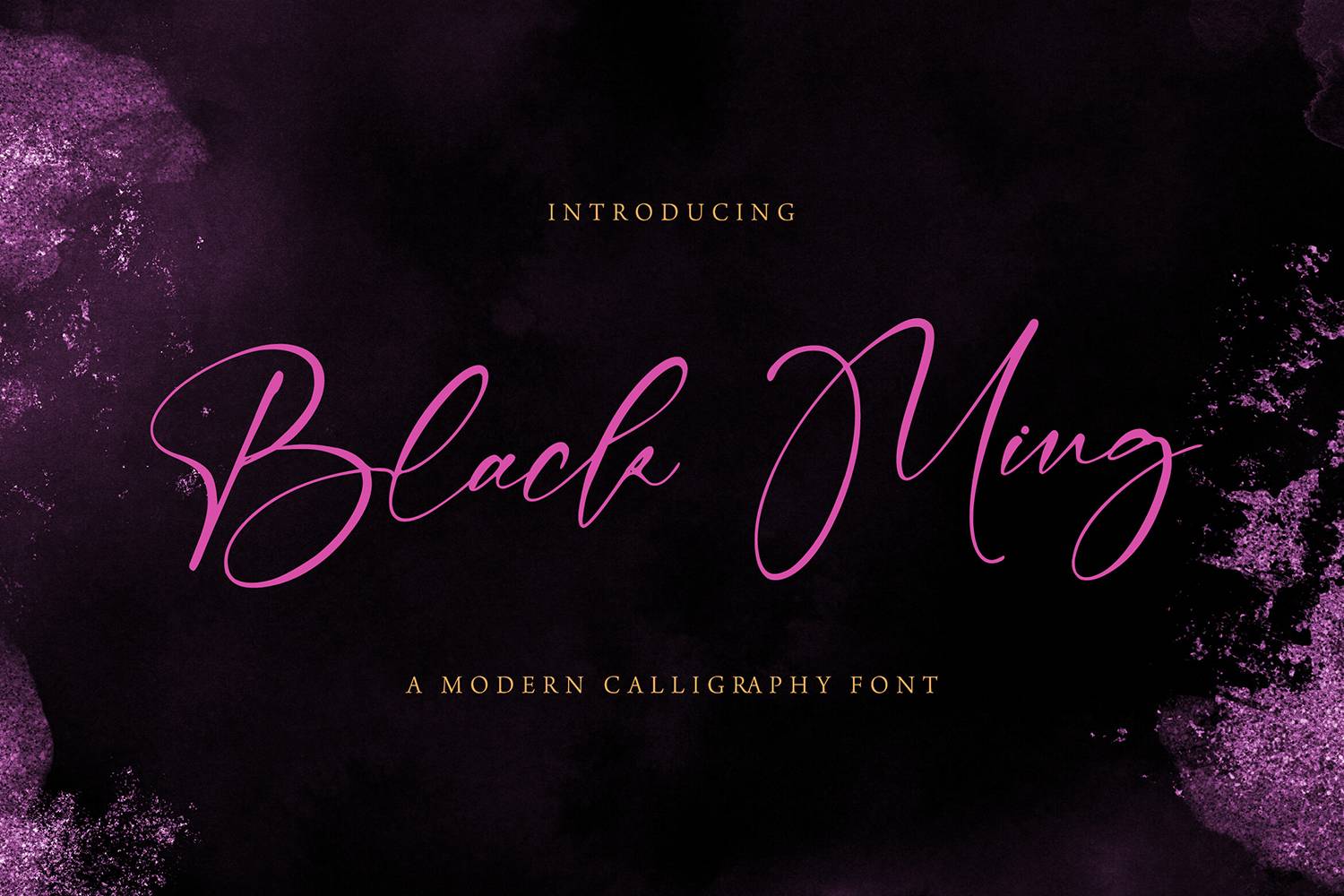Black Ming Font sample