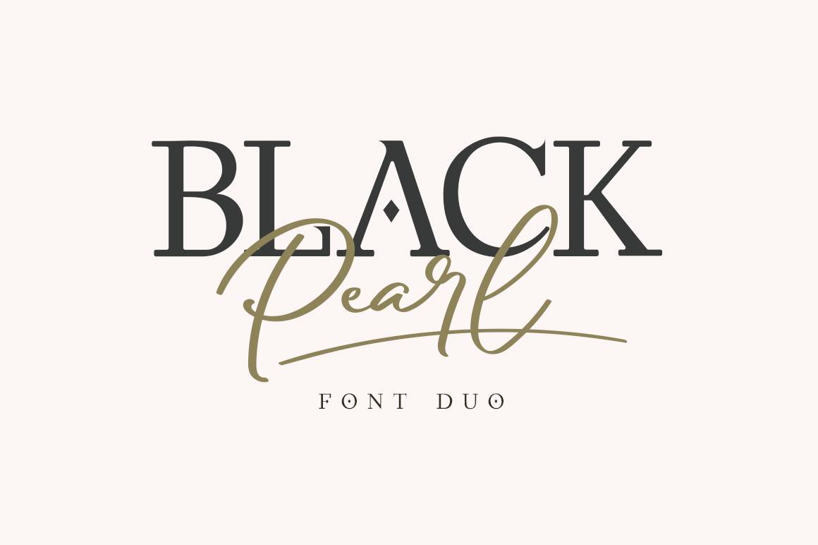 Black Pearl Font sample