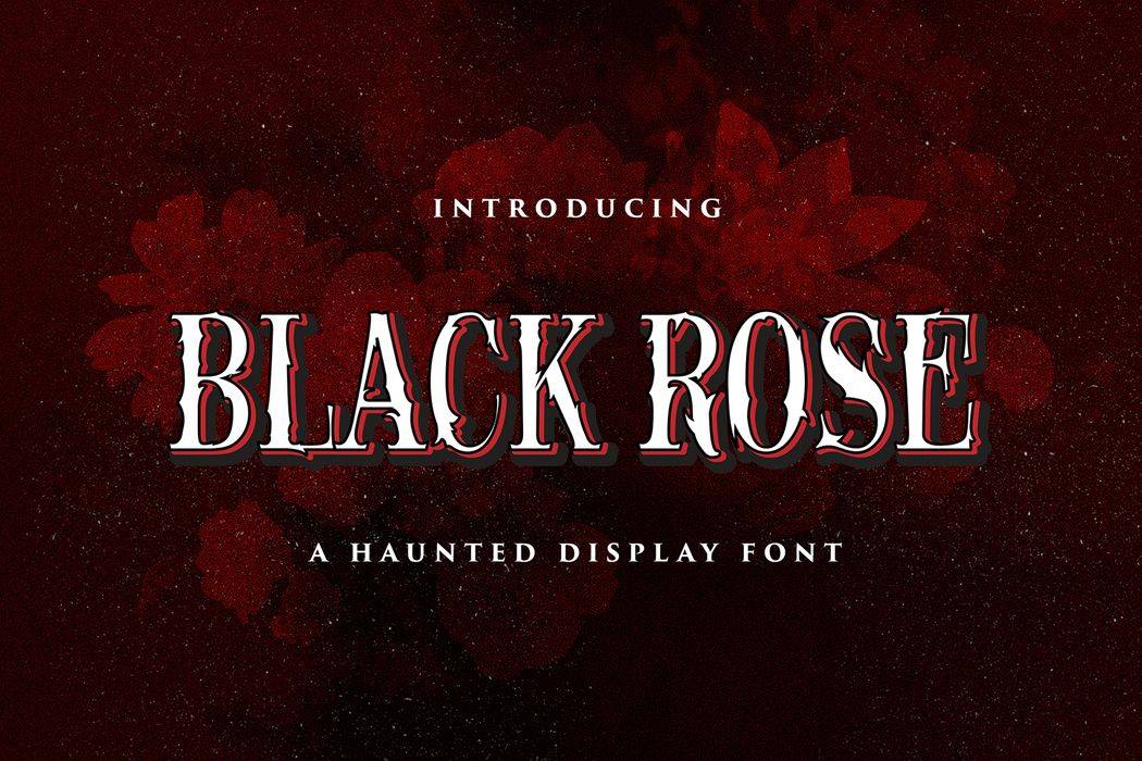 Black Rose Font sample