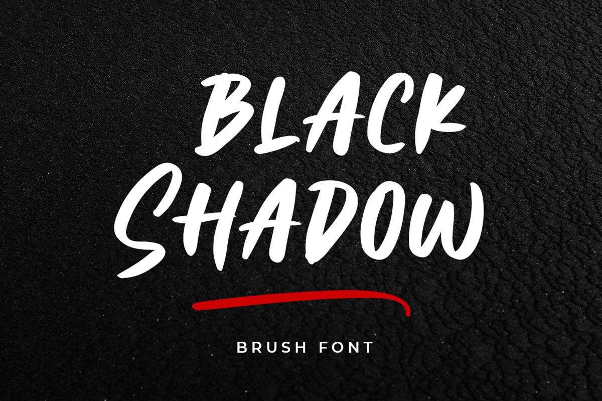 Black Shadow Font sample