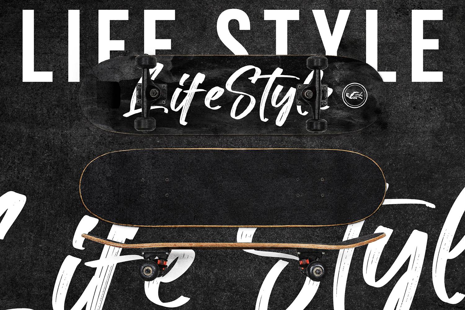 Black Stamp Font sample
