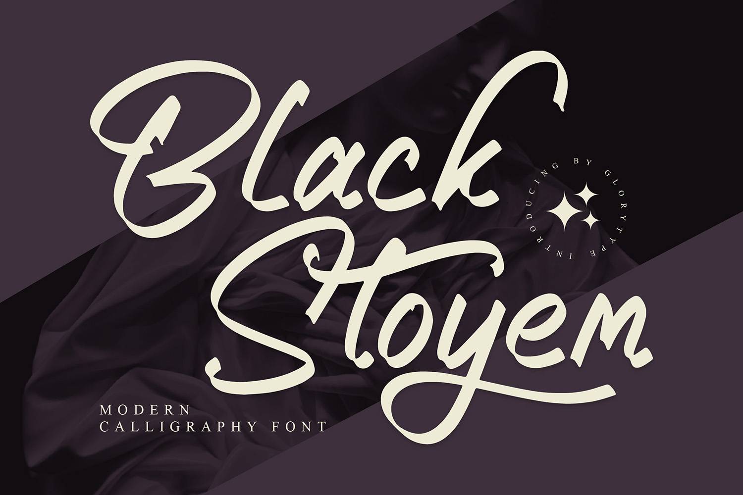 Black Stoyem Font sample