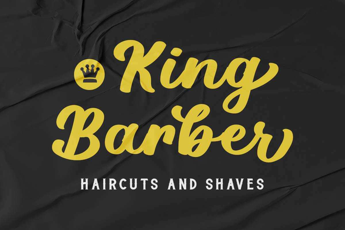 Black Vintage Font sample