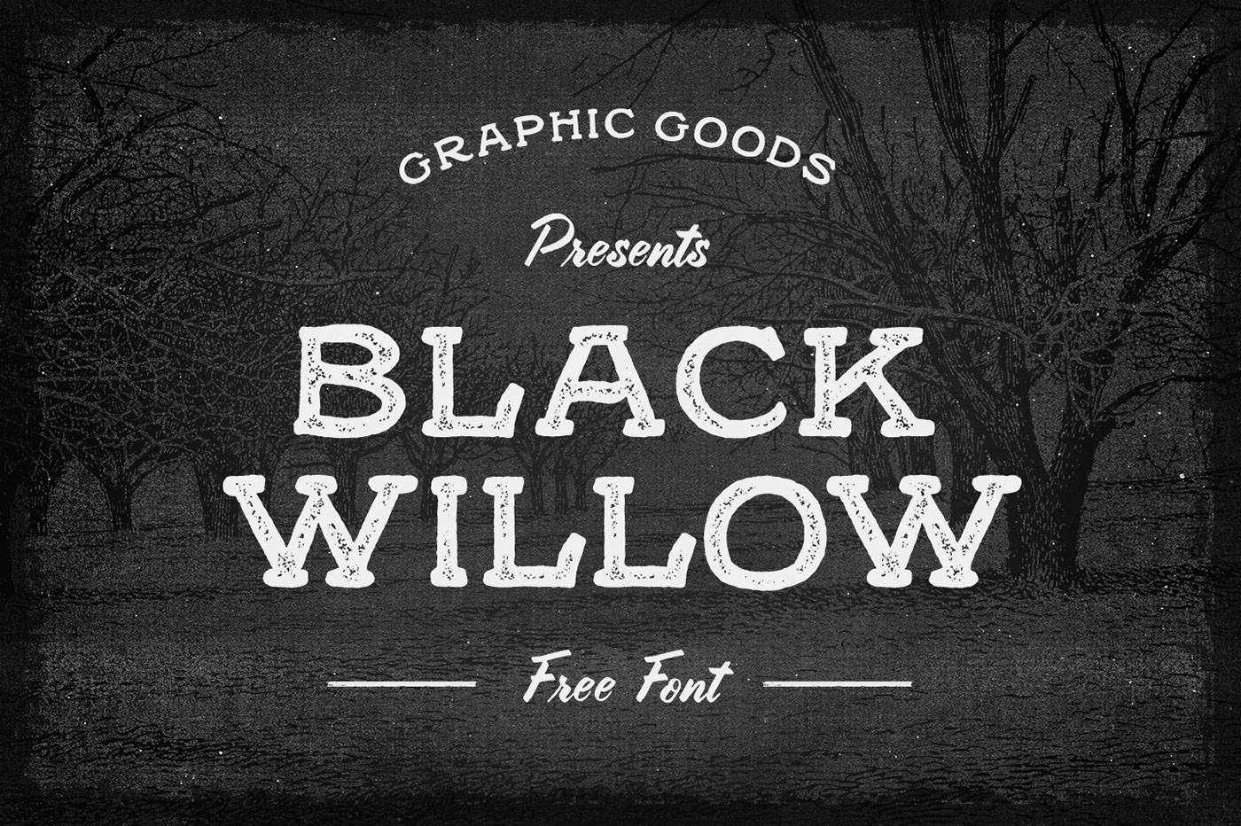 Black Willow Font sample