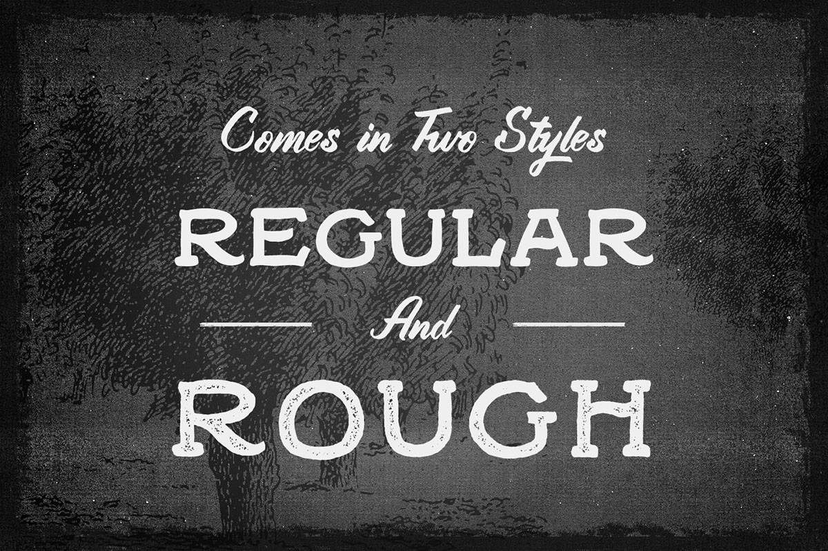 Black Willow Font sample