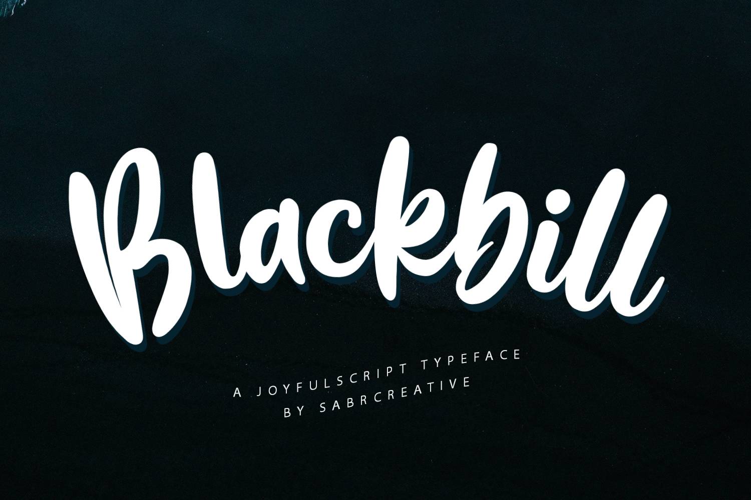 Blackbill Font sample