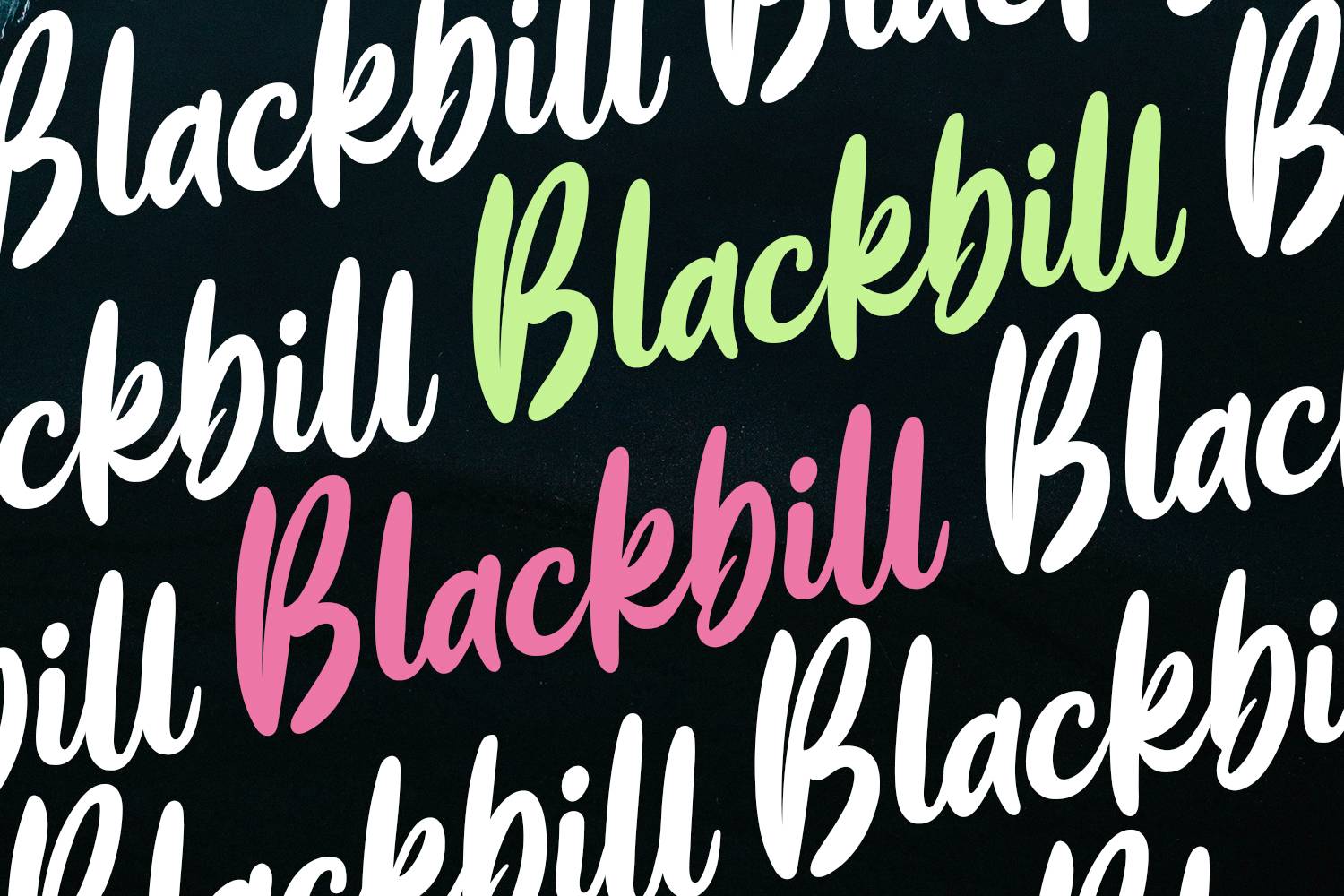 Blackbill Font sample