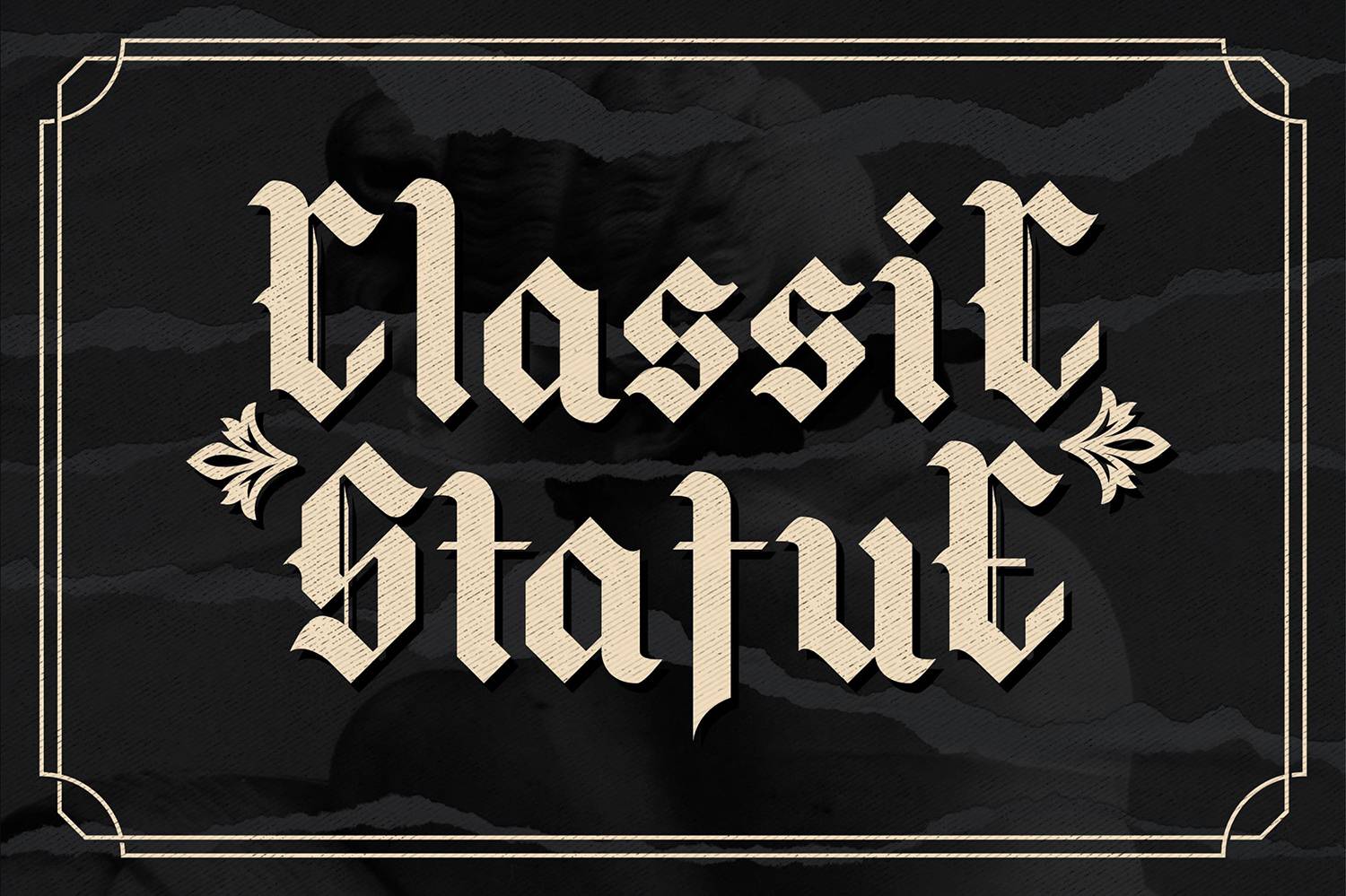 Blacking Font sample