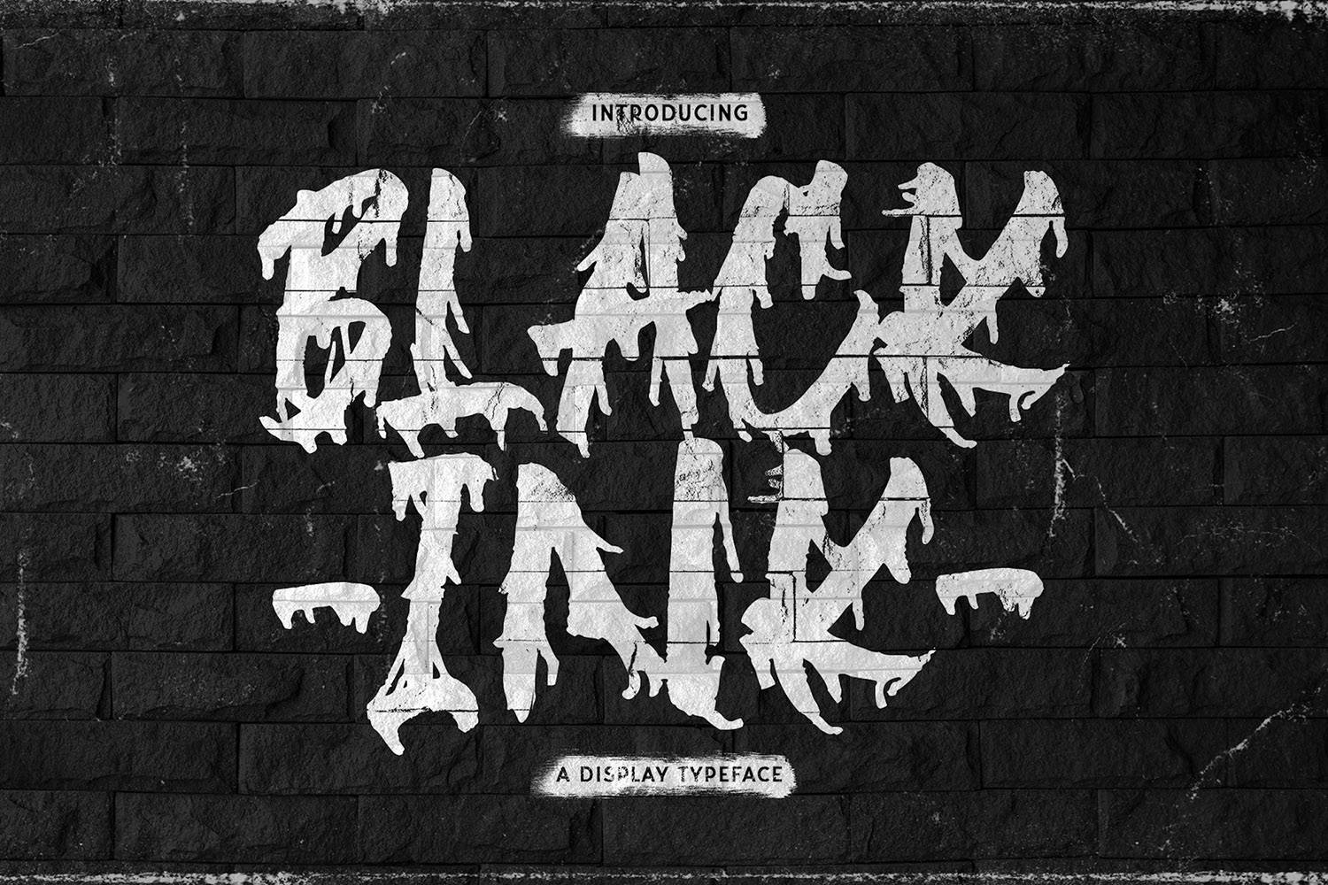 Blackink Font sample