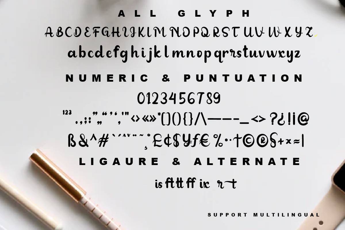 Blackisot Font sample