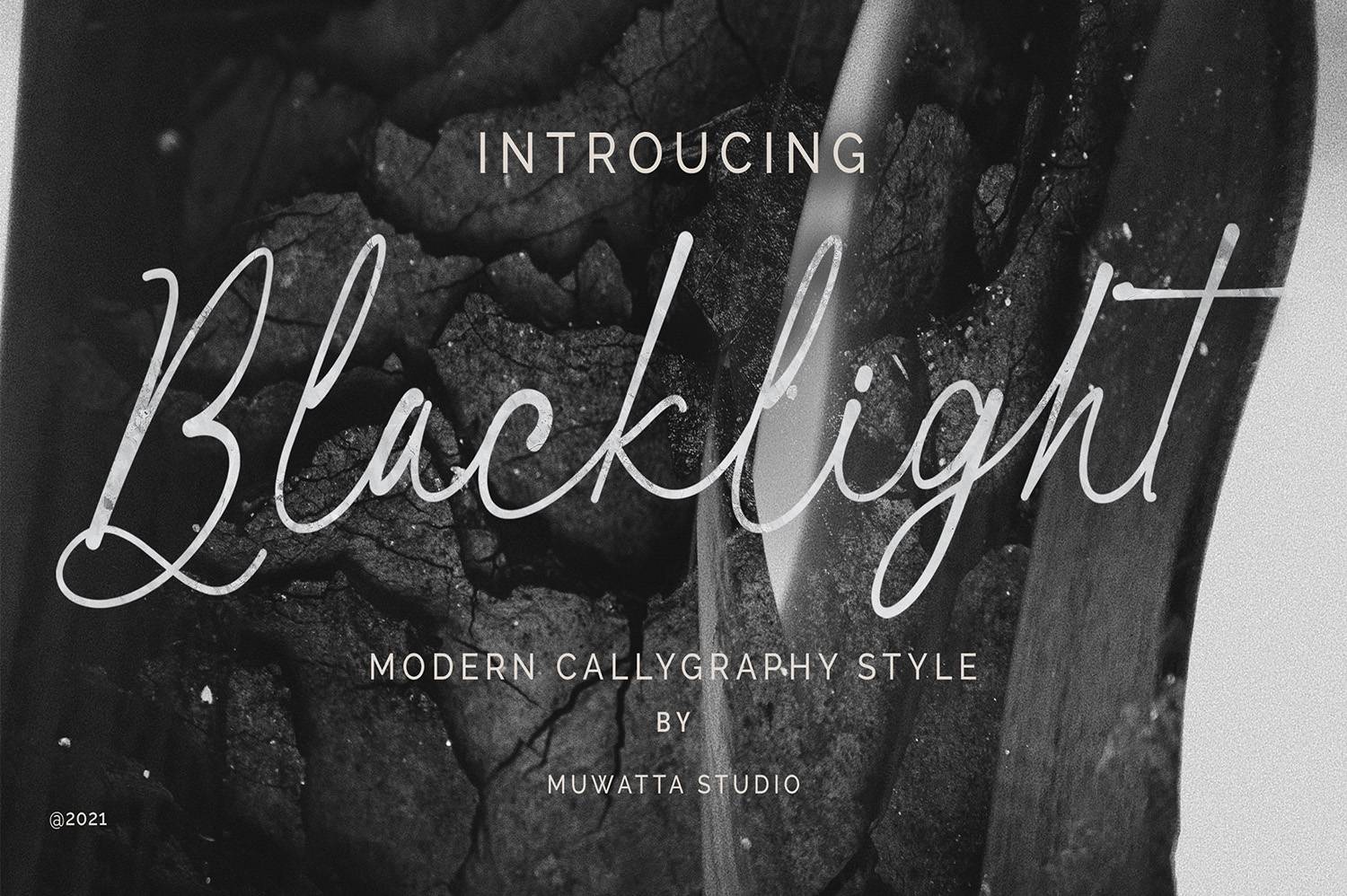 Blacklight Signature Font sample