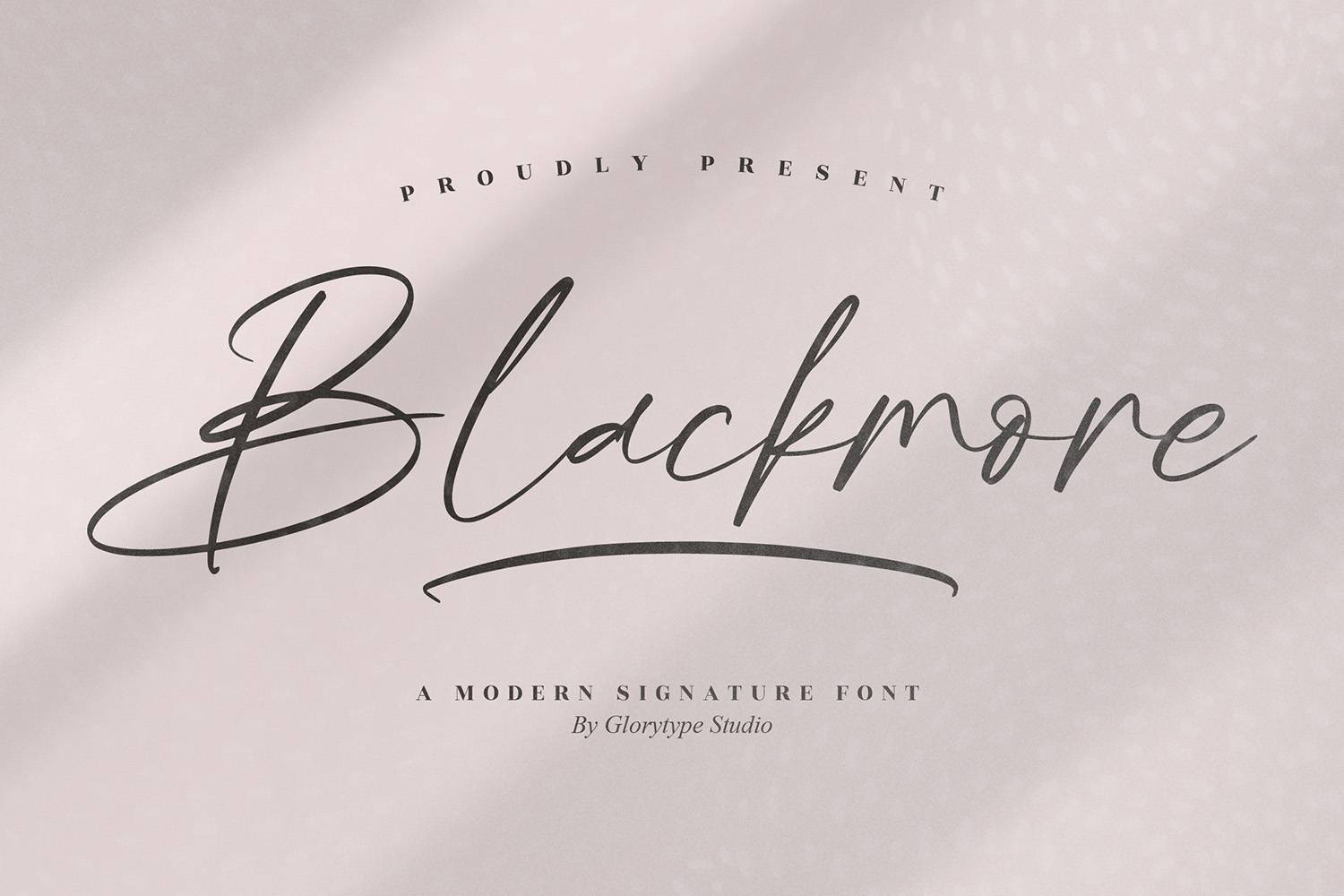 Blackmore Font sample
