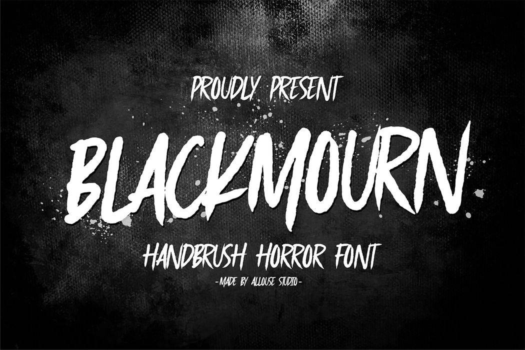 Blackmourn Font sample