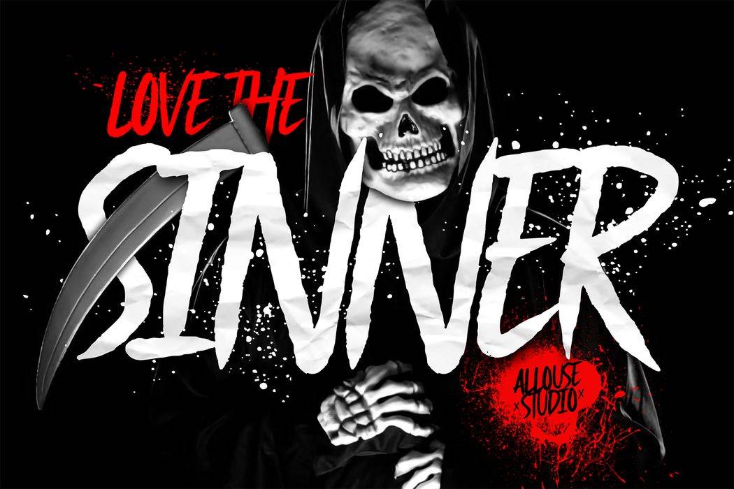 Blackmourn Font sample