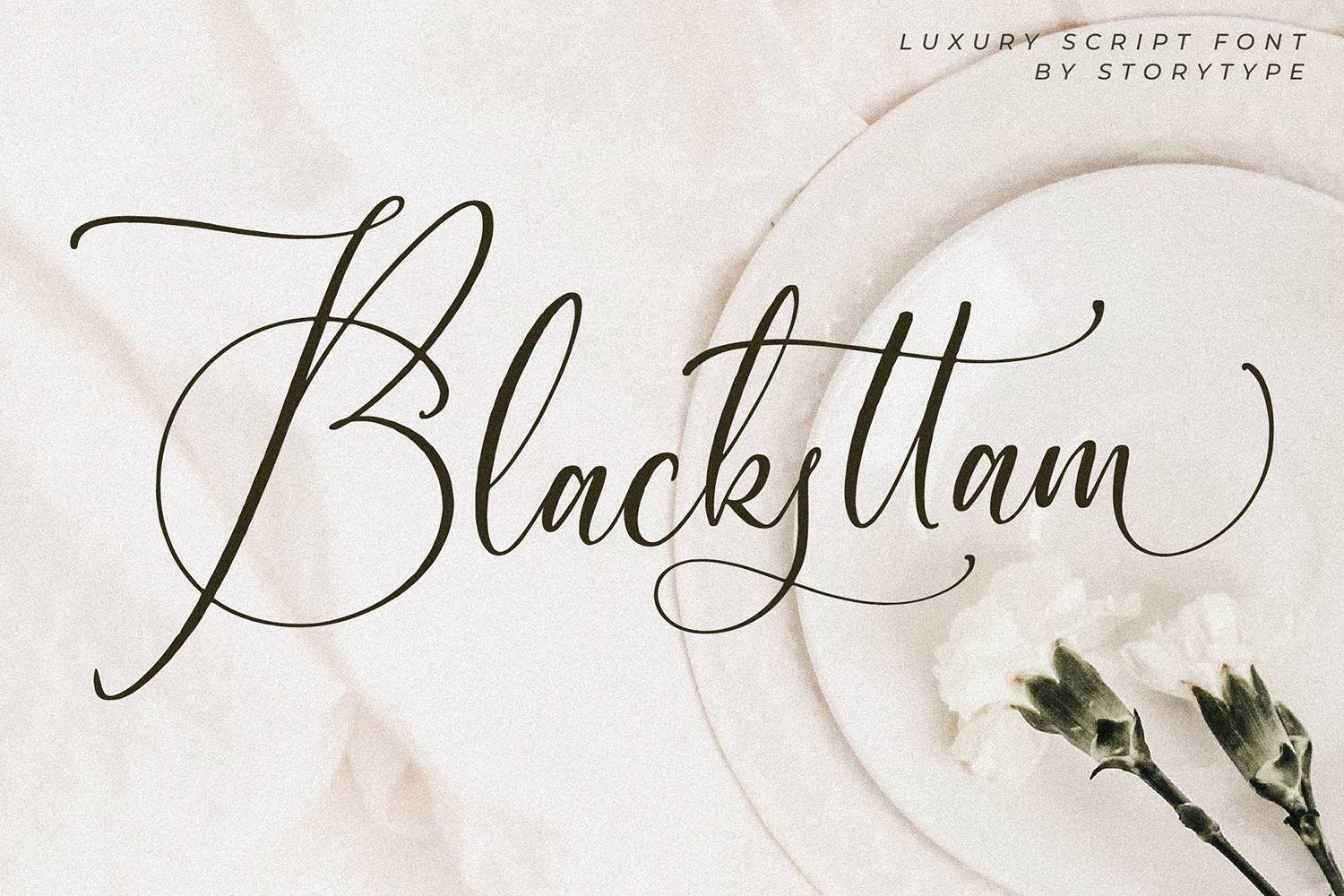 Blacksttam Font sample