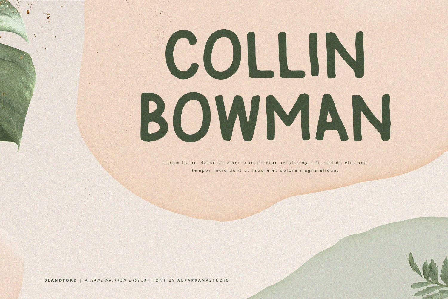 Blandford Font sample