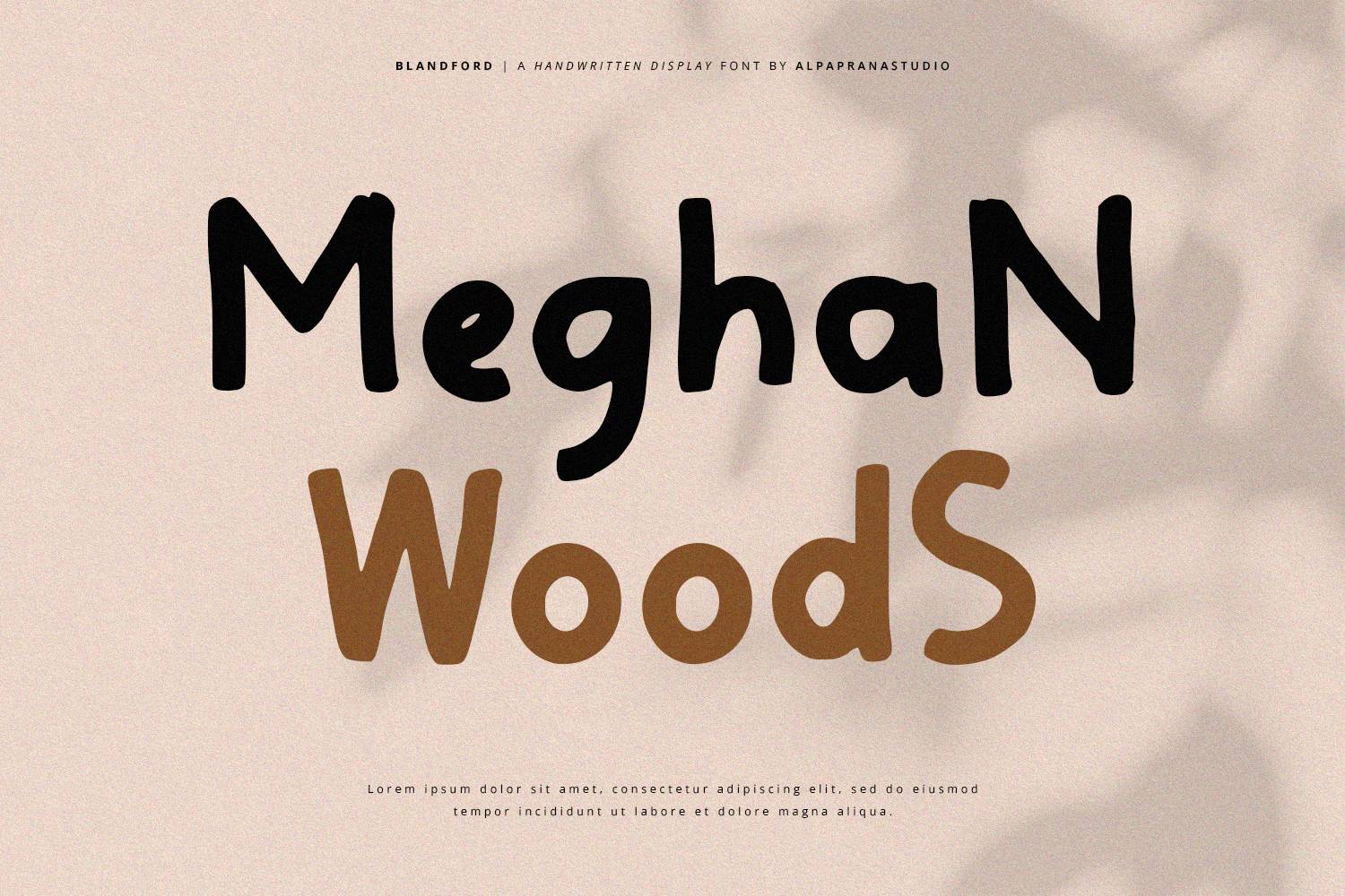 Blandford Font sample