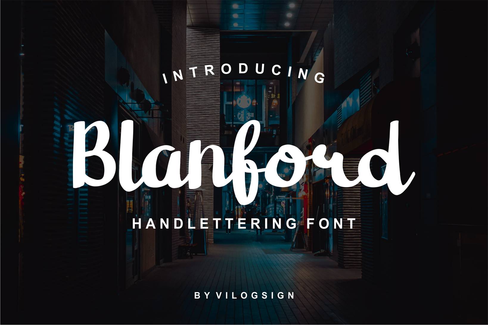 Blanford Font sample