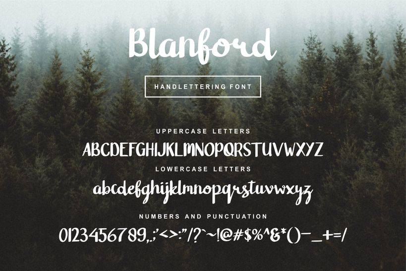 Blanford Font sample