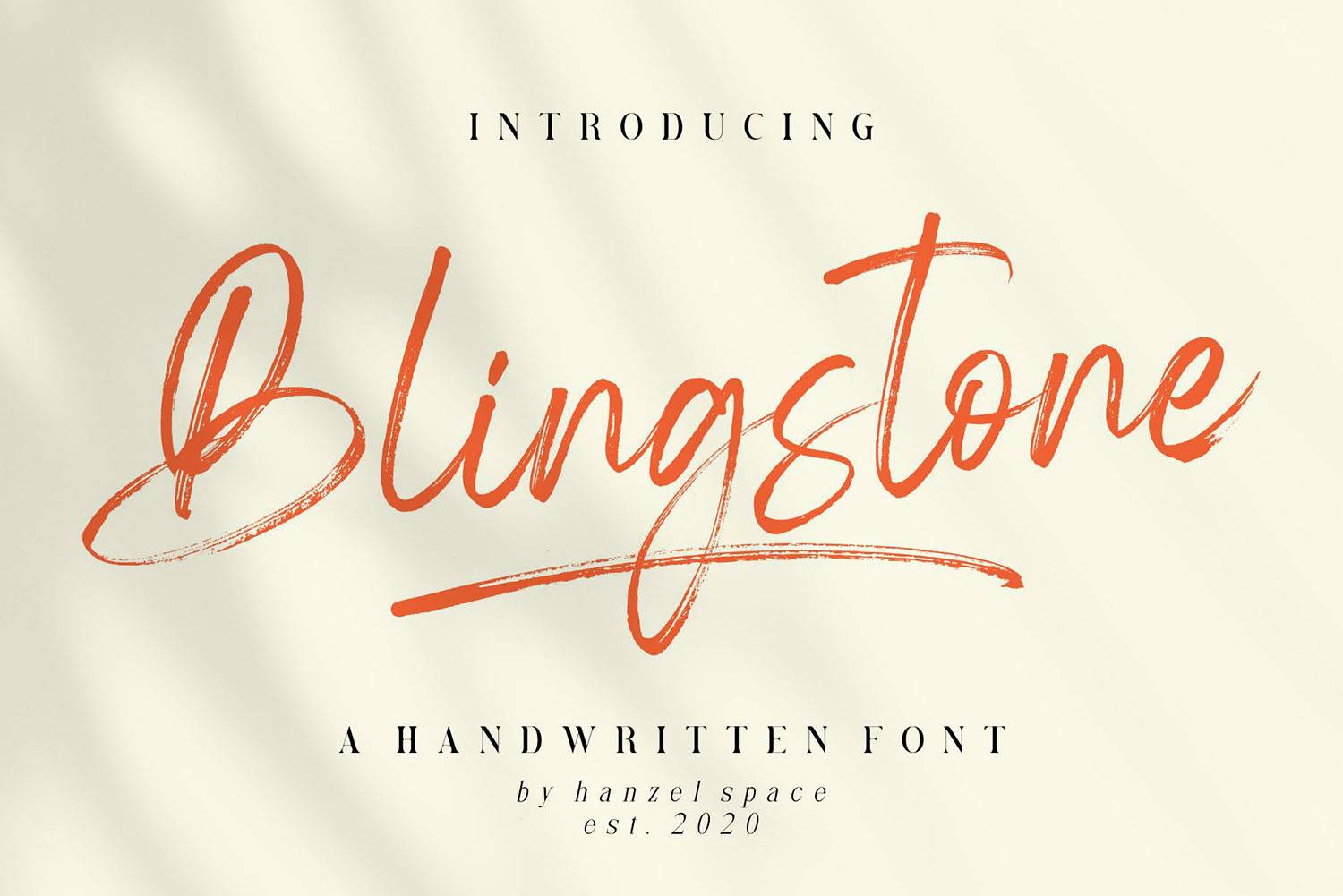 Blingstone Font sample