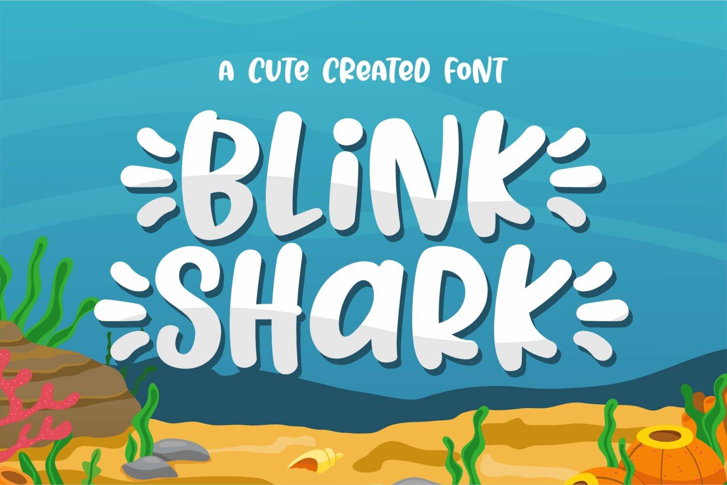 Blink Shark Font sample