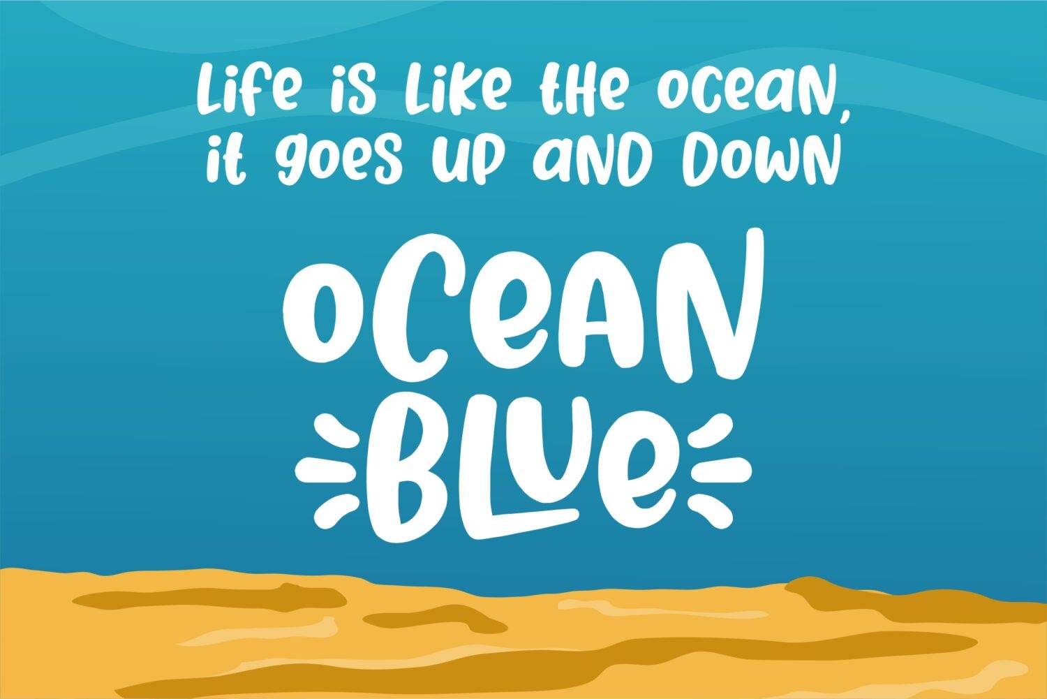 Blink Shark Font sample
