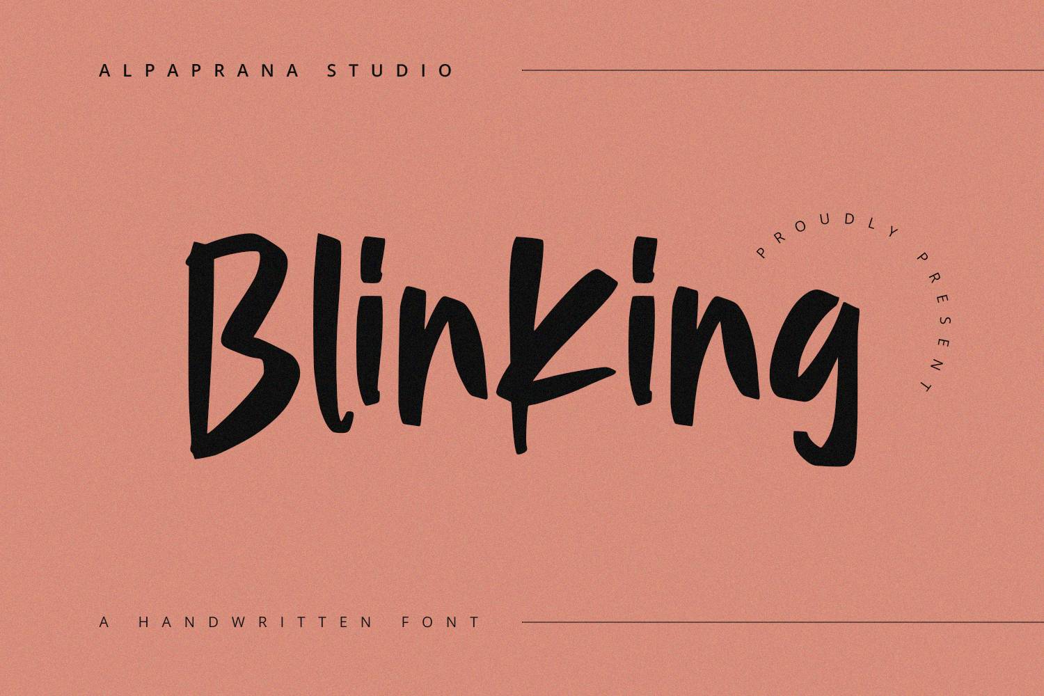 Blinking Font sample
