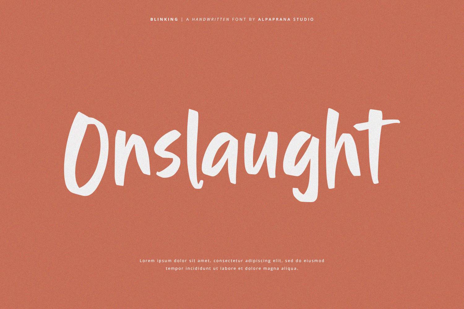 Blinking Font sample