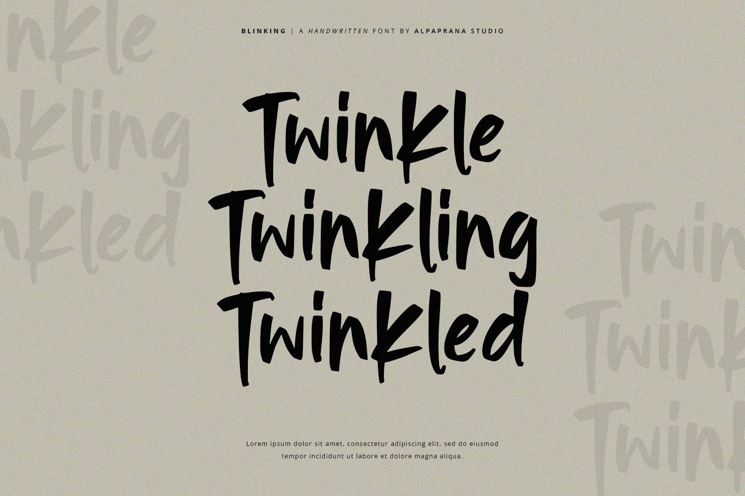 Blinking Font sample
