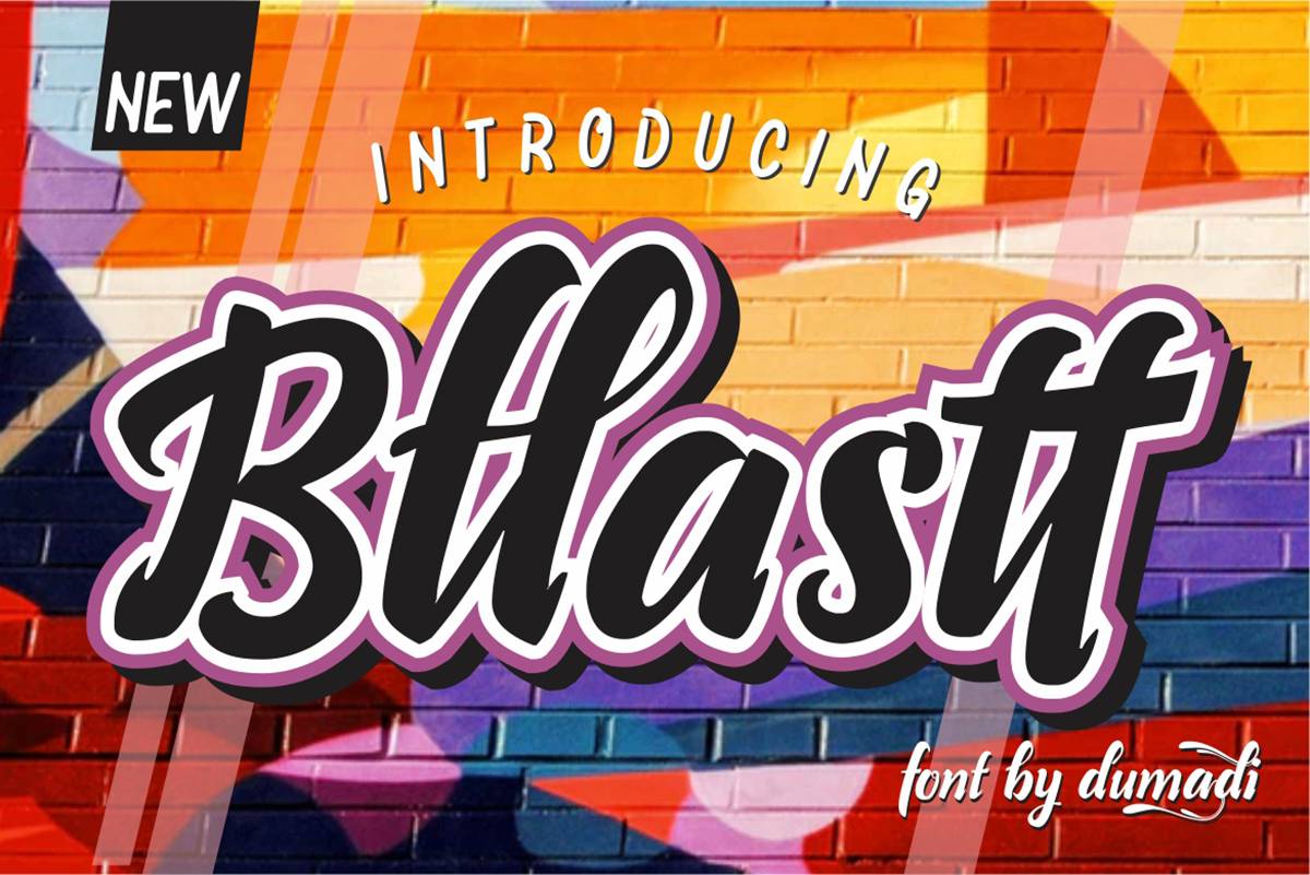 Bllastt Font sample